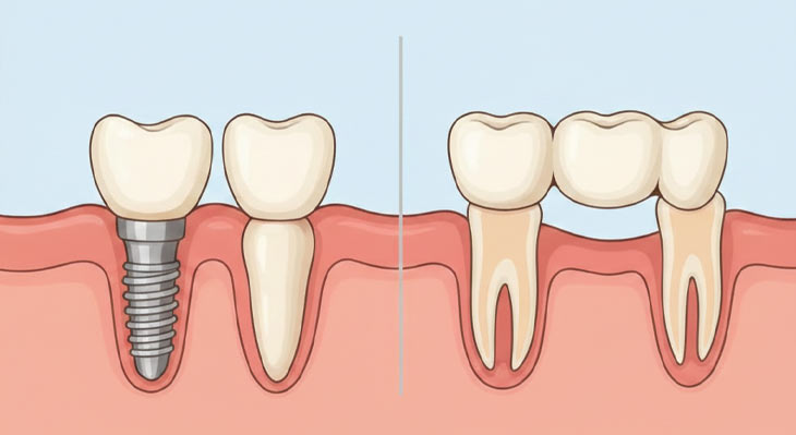 ایمپلنت بهتر است یا بریج؟